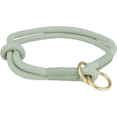 Soft Rope, obroża zaciskowa, dla psa, szałwiowa/miętowa, nylon, L–XL: 55 cm/o 10 mm