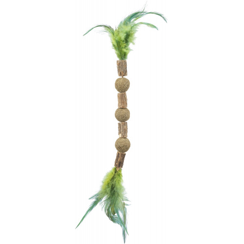 Matatabi Chain, zabawka, dla kota, 38 cm, z piórkami i kocimiętką