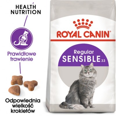 Royal Canin Sensible karma sucha dla kotów dorosłych, o wrażliwym przewodzie pokarmowym 10kg