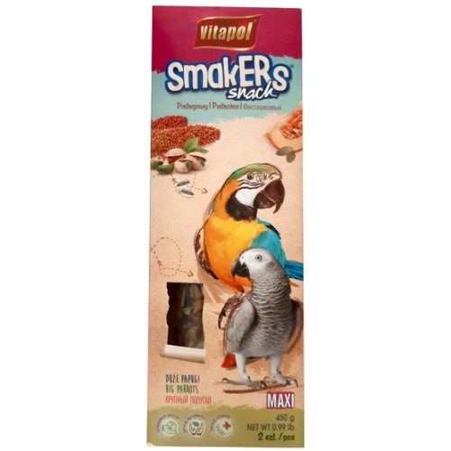 Vitapol Smakers dla dużych papug - pistacjowy 2szt [2707]