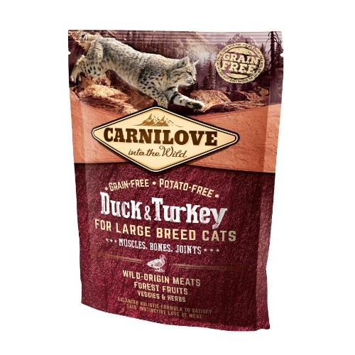 Carnilove Cat Duck & Turkey for Large Breed - kaczka i indyk 400g