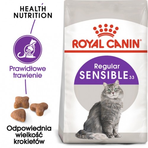 Royal Canin Sensible karma sucha dla kotów dorosłych, o wrażliwym przewodzie pokarmowym 400g
