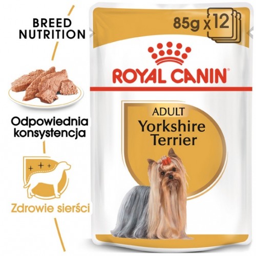 Royal Canin Yorkshire Terrier Adult karma mokra - pasztet, dla psów dorosłych rasy yorkshire terrier saszetka 85g