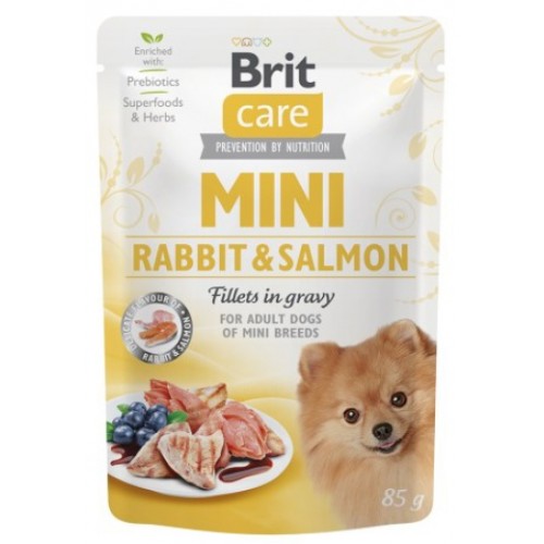 Brit Care Dog Mini Rabbit & Salmon saszetka 85g