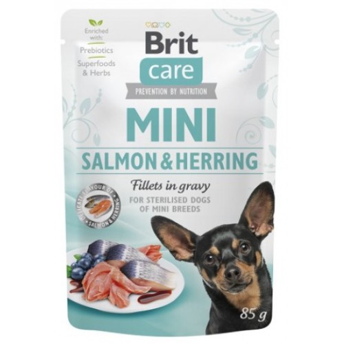 Brit Care Dog Mini Salmon & Herring Sterilised saszetka 85g