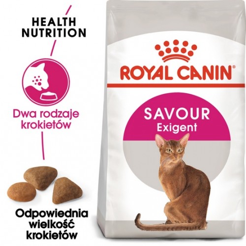 Royal Canin Exigent Savour Sensation karma sucha dla kotów dorosłych, wybrednych, kierujących się teksturą krokieta 2kg