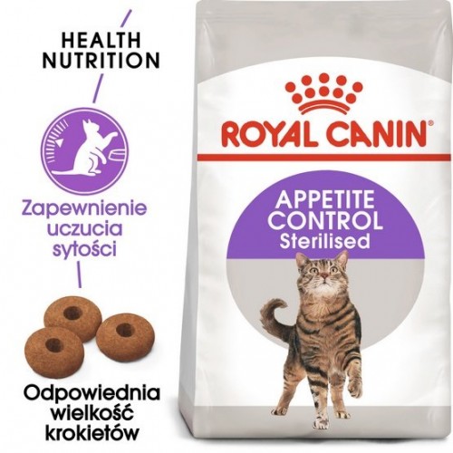 Royal Canin Sterilised Appetite Control karma sucha dla kotów dorosłych, sterylizowanych, z apetytem 3,5kg