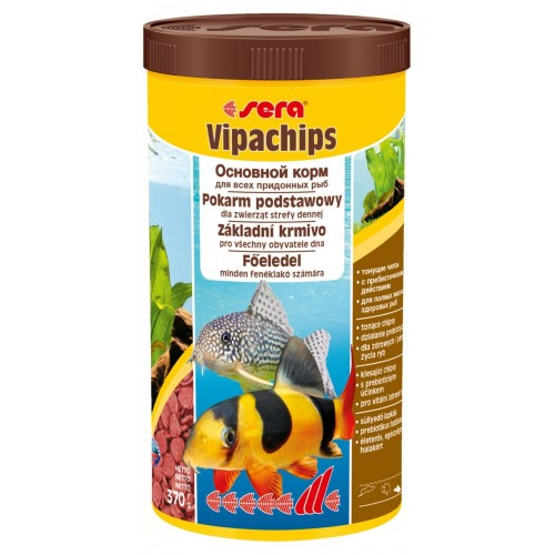 Vipachips Nature 1.000 ml, chipsy tonące - pokarm podstawowy