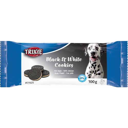 Black & White Cookies, ciasteczka dla psa, kurczak, o 4 cm, 4 szt./100 g