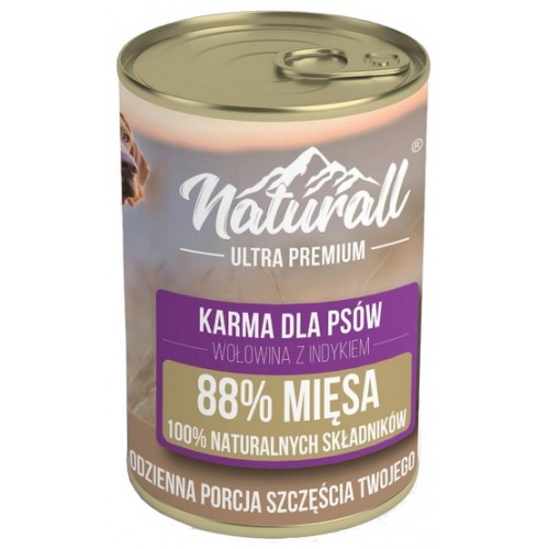 Naturall Ultra Premium Wołowina z indykiem puszka 850g