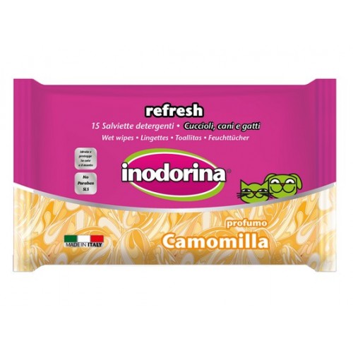 Inodorina Chusteczki Camomilla - zapach rumianku 15szt