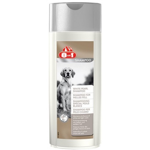 8in1 White Pearl Shampoo - Szampon dla psów o jasnym umaszczeniu 250ml