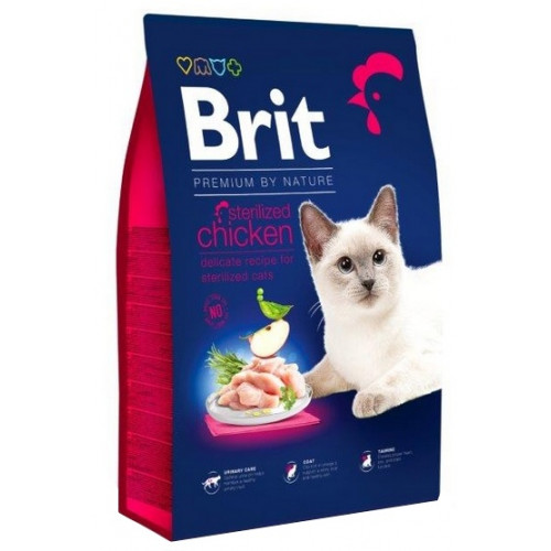 Brit Premium By Nature Cat Sterilized Chicken 8kg