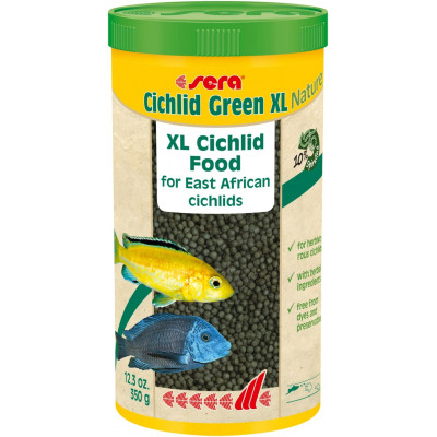 Cichlid Green Nature XL 1.000 ml, granulat - pokarm dla pielęgnic