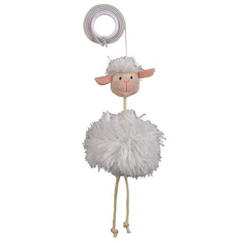 Owieczka na elastycznej taśmie, 20 cm