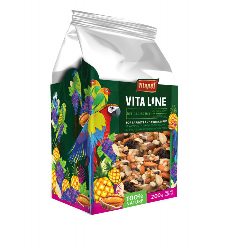 Vitaline Mix bakaliowy dla papug i ptaków egzotycznych 200g, 4szt/disp